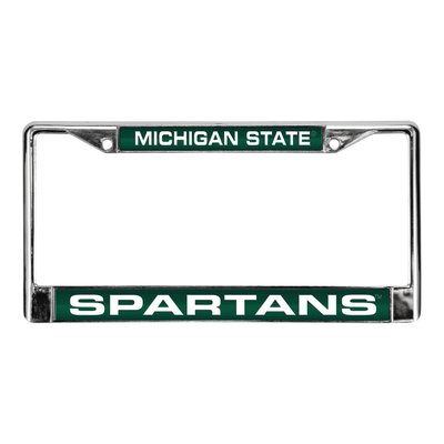 Michigan State Spartans Laser Chrome License Plate Frame