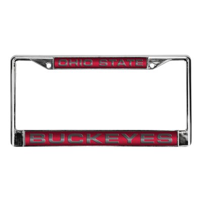 Ohio State Buckeyes Red Chrome Acrylic License Plate Frame