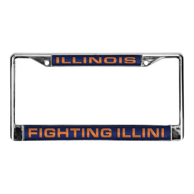 University of Illinois Chrome License Plate Frame