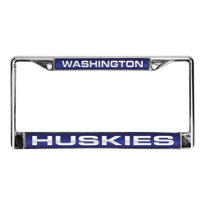 U of Washington Purple Chrome License Plate Frame