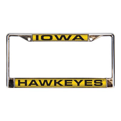 University of Iowa Chrome Acrylic License Plate Frame
