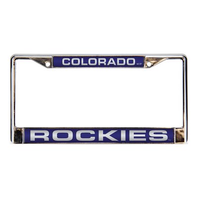 Colorado Rockies Purple Chrome License Plate Frame