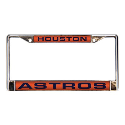 Houston Astros Laser Chrome License Plate Frame