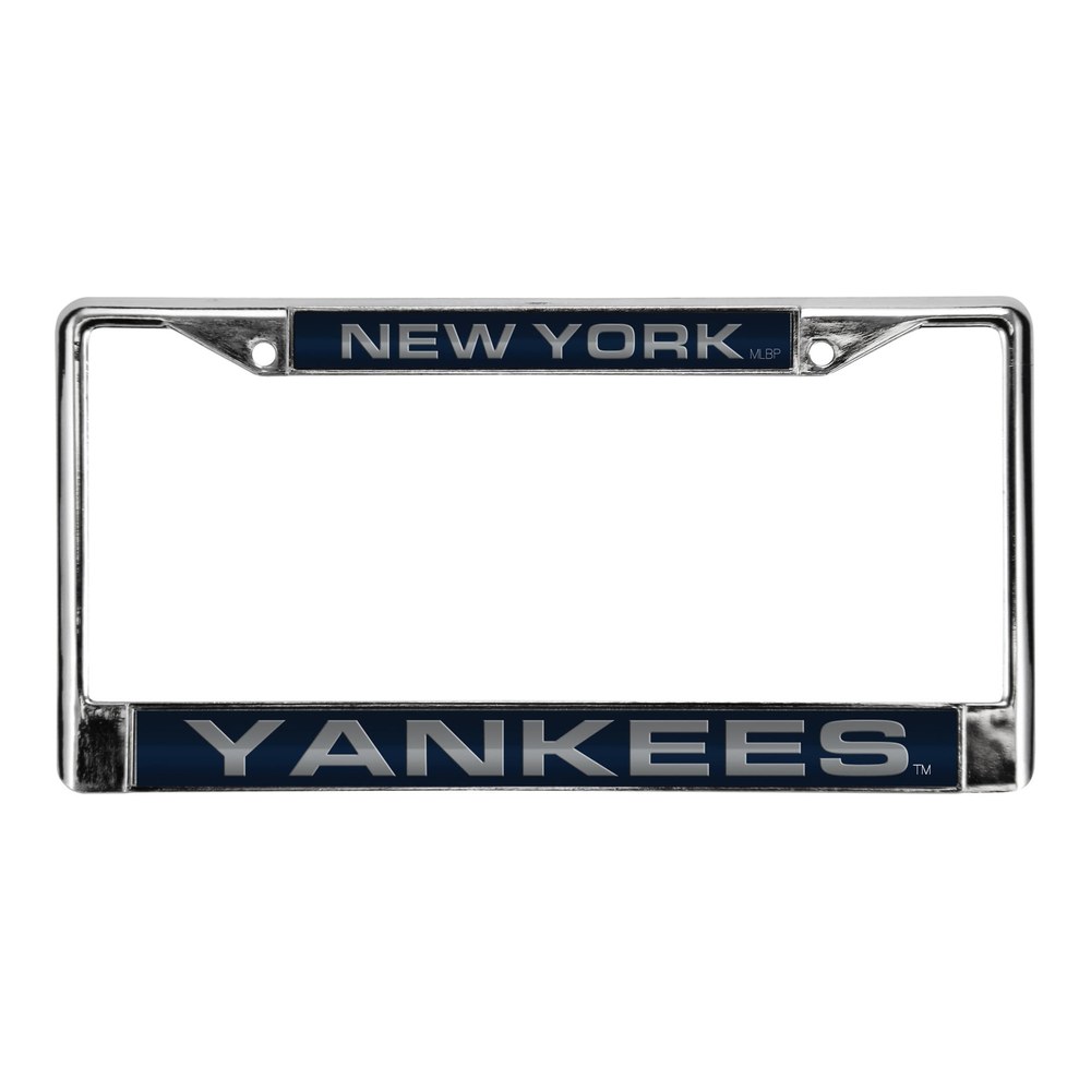 Yankees Blue Chrome Acrylic License Plate Frame