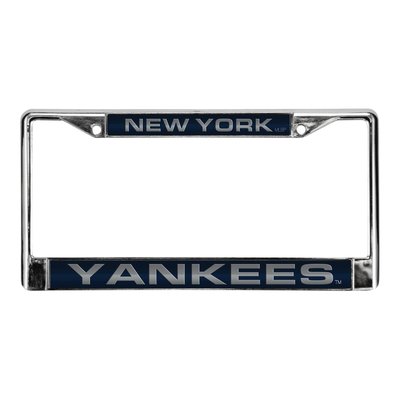 Yankees Blue Chrome Acrylic License Plate Frame
