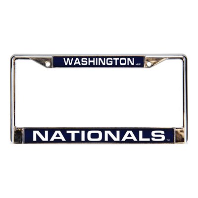 Washington Nationals Blue Chrome License Plate Frame
