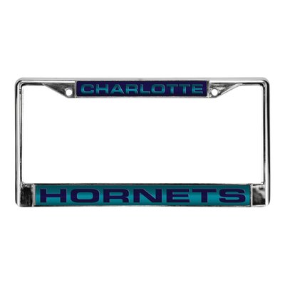 Charlotte Hornets Laser Chrome License Plate Frame