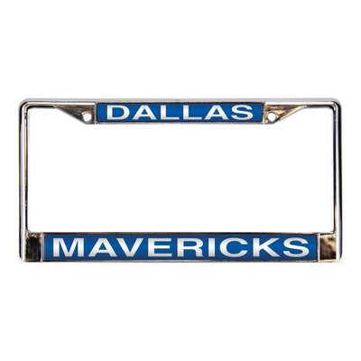 Dallas Mavericks Blue Laser Chrome License Plate Frame