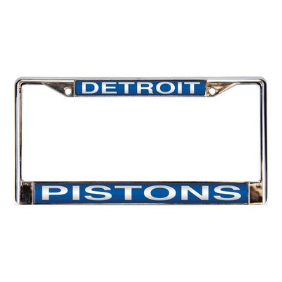 Detroit Pistons Chrome Acrylic License Plate Frame