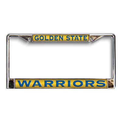 Golden State Warriors Laser Chrome License Plate Frame