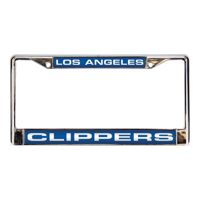 LA Clippers Blue Chrome Acrylic License Plate Frame