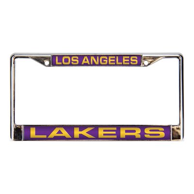 NBA Lakers Purple Chrome Acrylic License Plate Frame