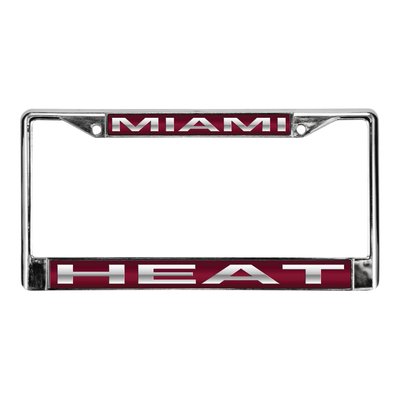 Miami Heat Red Chrome License Plate Frame