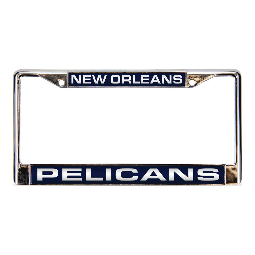 NBA New Orleans Pelicans Laser Chrome License Frame