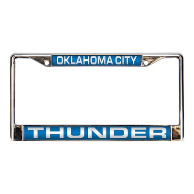 OKC Thunder Blue Chrome Acrylic License Plate Frame