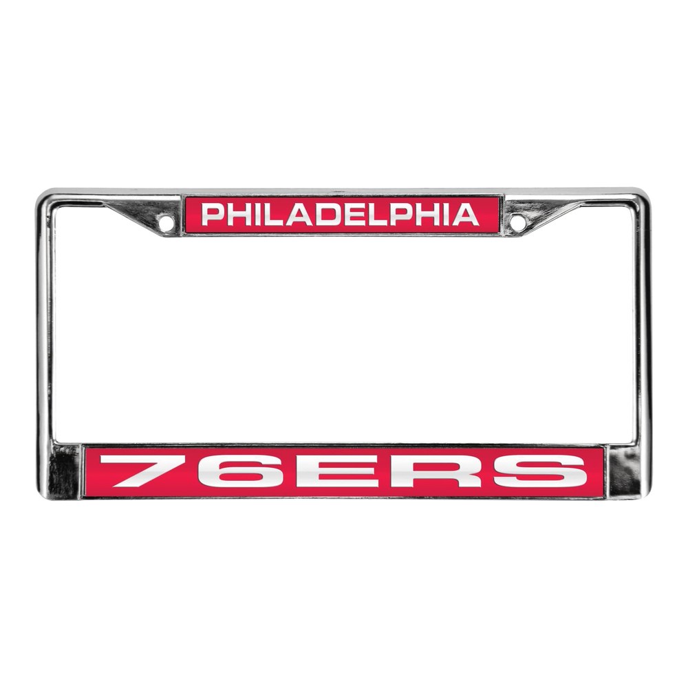 Philadelphia 76ers Laser Chrome License Plate Frame