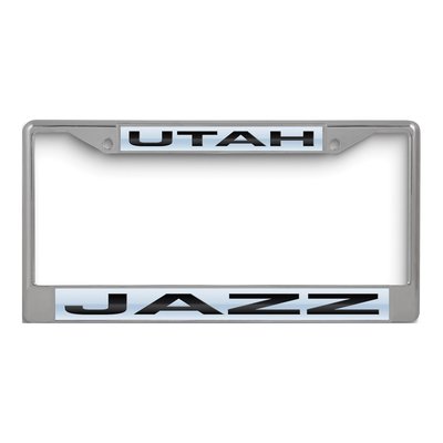 Utah Jazz Blue Laser Chrome License Plate Frame