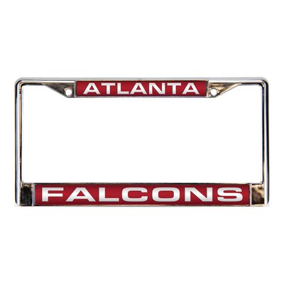 Atlanta Falcons Red Laser Chrome License Plate Frame