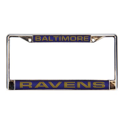 Baltimore Ravens Purple Laser Chrome License Plate Frame