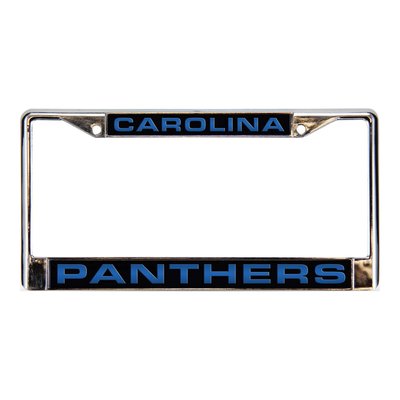 Carolina Panthers Chrome License Plate Frame