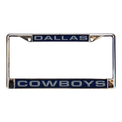 Dallas Cowboys Blue Chrome License Plate Frame