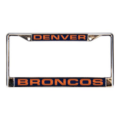 Denver Broncos Chrome Acrylic License Plate Frame