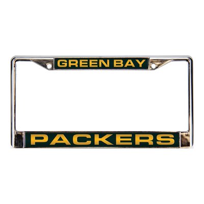 Green Bay Packers Chrome Acrylic License Plate Frame