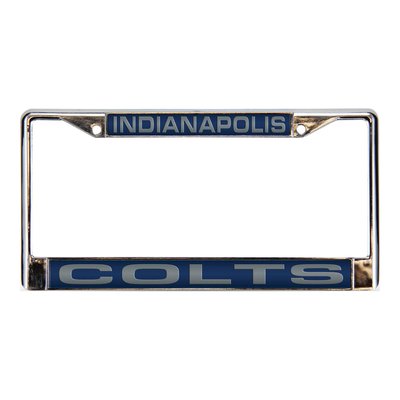 Indianapolis Colts Blue Chrome Acrylic License Plate Frame