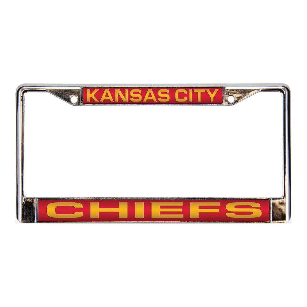 Kansas City Chiefs Red Chrome License Plate Frame