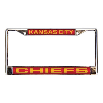 Kansas City Chiefs Red Chrome License Plate Frame
