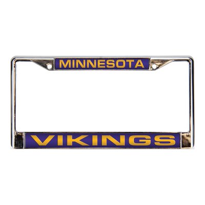 Minnesota Vikings Purple Chrome License Plate Frame