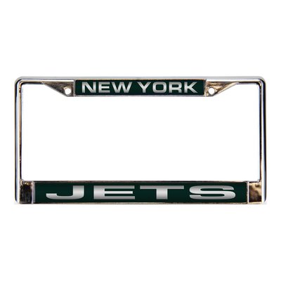 NY Jets Green Chrome Acrylic License Plate Frame