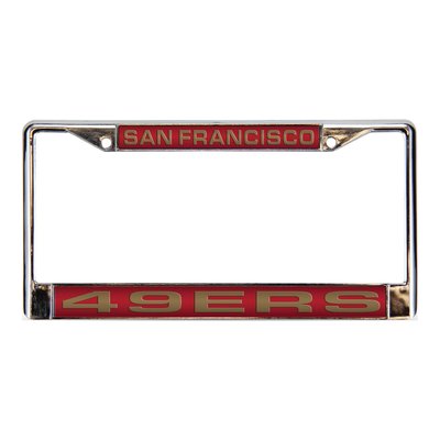 NFL San Francisco 49ers Red Chrome License Frame