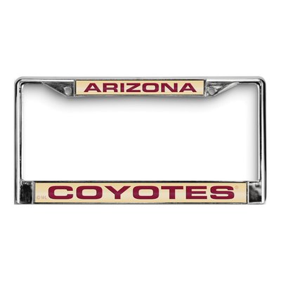 Arizona Coyotes Chrome Acrylic License Plate Frame