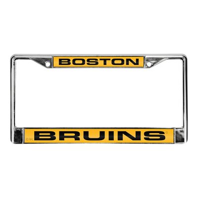 Boston Bruins Laser Chrome Acrylic License Plate Frame