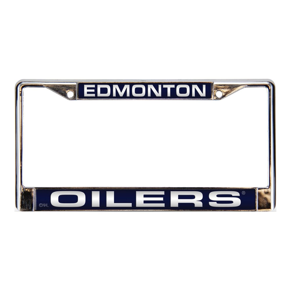 Edmonton Oilers Laser Chrome License Plate Frame