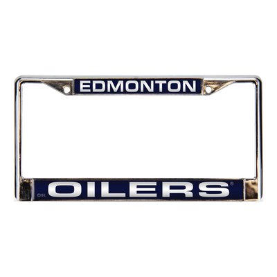 Edmonton Oilers Laser Chrome License Plate Frame