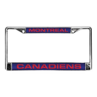 Montreal Canadiens Laser Chrome License Plate Frame