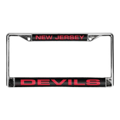 NJ Devils Laser Chrome License Plate Frame