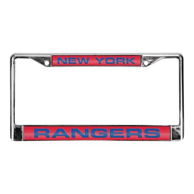 NY Rangers Laser Chrome Acrylic License Plate Frame