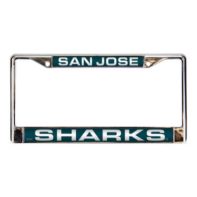 NHL San Jose Sharks Laser Chrome License Plate Frame