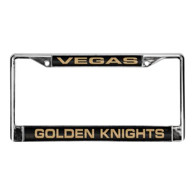 Vegas Golden Knights Laser Chrome License Plate Frame