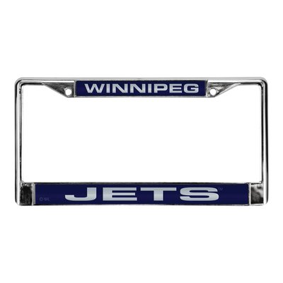 Winnipeg Jets Laser Chrome License Plate Frame