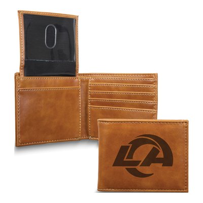 NFL LA Rams Brown Faux Leather Bi-fold Wallet