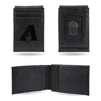Arizona Diamondbacks Black Faux Leather Front Pocket Wallet