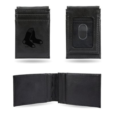 Boston Red Sox Black Faux Leather Front Pocket Wallet