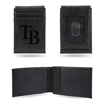 Tampa Bay Rays Black Faux Leather Front Pocket Wallet