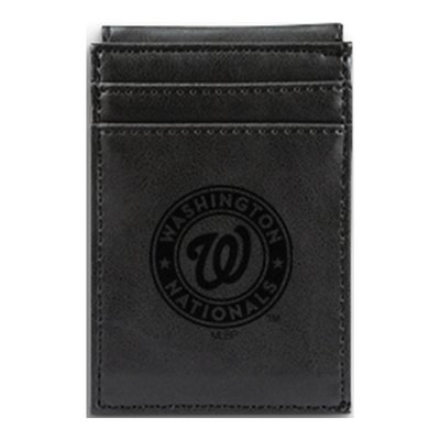 Washington Nationals Black Faux Leather Wallet