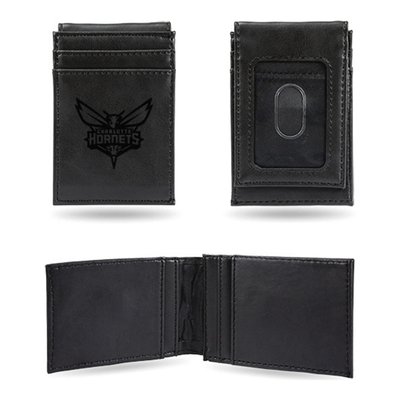 Charlotte Hornets Faux Leather Front Pocket Wallet
