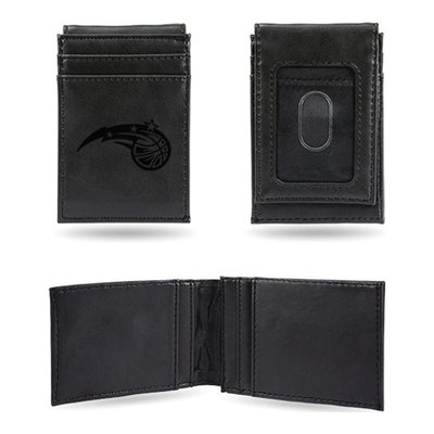 Orlando Magic Black Faux Leather Front Pocket Wallet